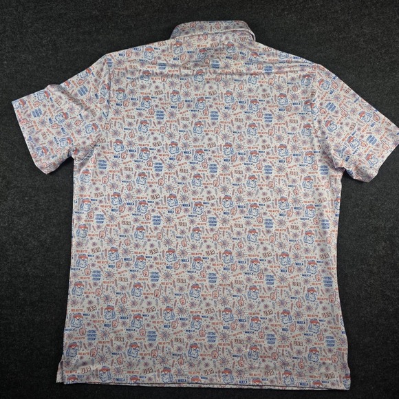 Bogey Bros Mens White Polo Shirt USA Patriotic Eagle Free As F*ck Merica Size XL - Picture 5 of 9